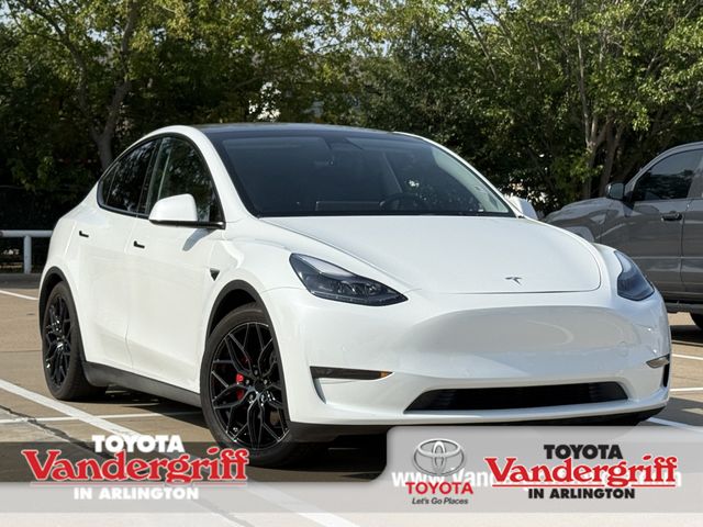 Pearl White Multi-Coat 2022 Tesla Model Y SUV / Crossover All-Wheel Drive 1-Speed Automatic