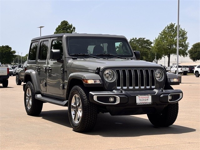 Used 2022 Jeep Wrangler Unlimited Sahara with VIN 1C4HJXEG7NW255523 for sale in Arlington, TX
