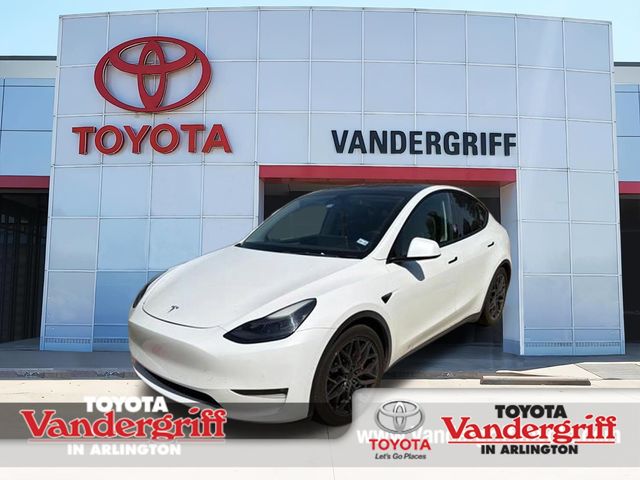 Pearl White Multi-Coat 2022 Tesla Model Y SUV / Crossover All-Wheel Drive 1-Speed Automatic