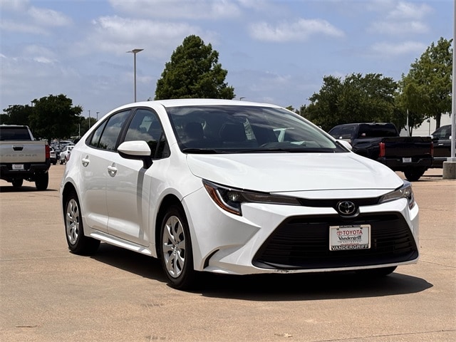 Certified 2023 Toyota Corolla LE with VIN 5YFB4MDE3PP022262 for sale in Arlington, TX