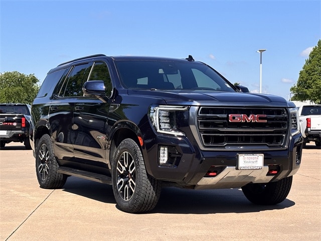 Used 2023 GMC Yukon AT4 with VIN 1GKS2CKD5PR438981 for sale in Arlington, TX