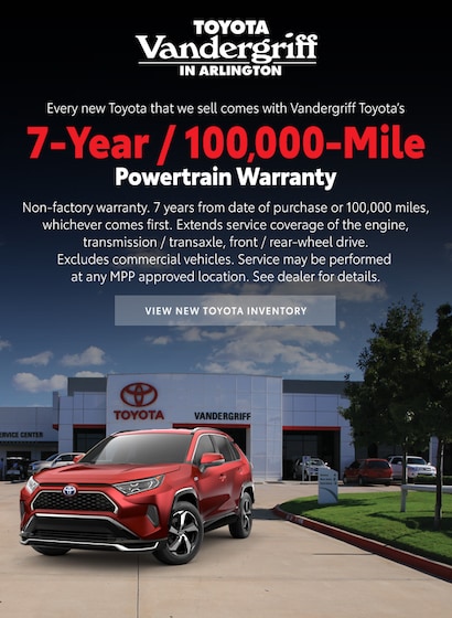 Toyota Warranty | Toyota 7 Year Or 100K-Mile Warranty | Arlington TX
