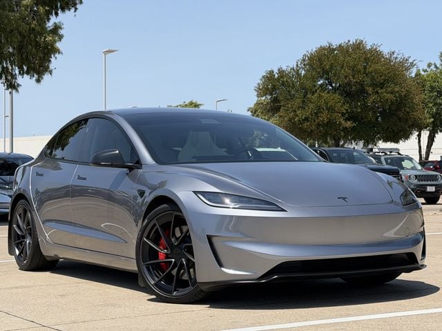 Used 2025 Tesla Model 3 Performance with VIN 5YJ3E1ETXSF073341 for sale in Arlington, TX