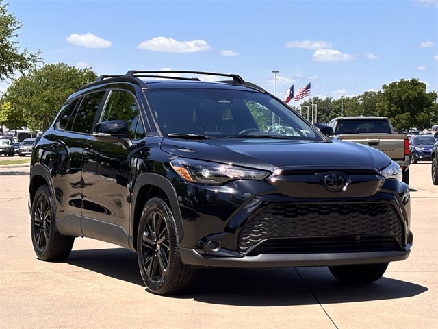 Certified 2024 Toyota Corolla Cross Nightshade with VIN 7MUFBABG0RV019281 for sale in Arlington, TX