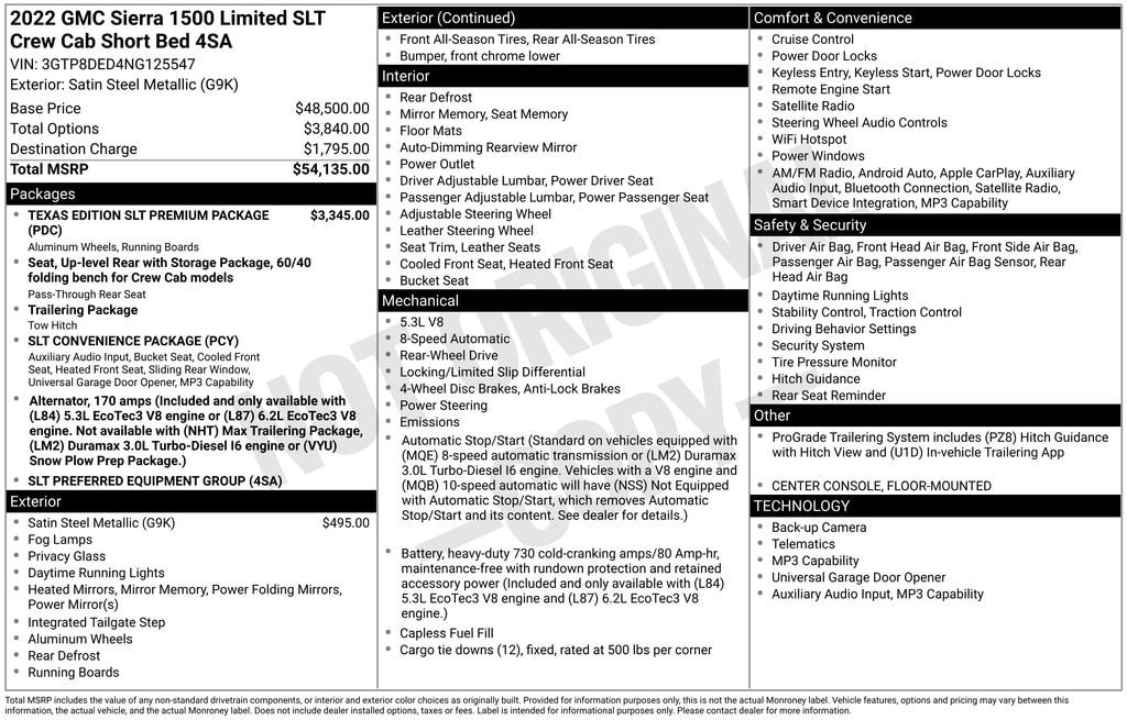 2022 GMC Sierra 2WD Crew Cab Short Box SLT's photo