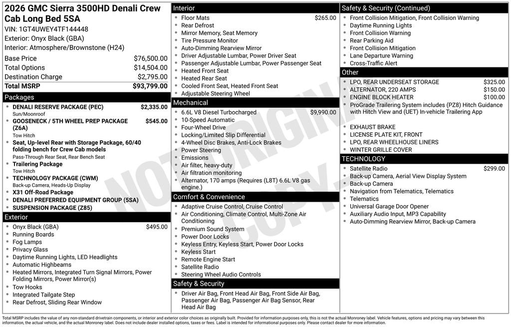 2026 GMC Sierra 4WD Crew Cab Long Box DRW Denali's photo