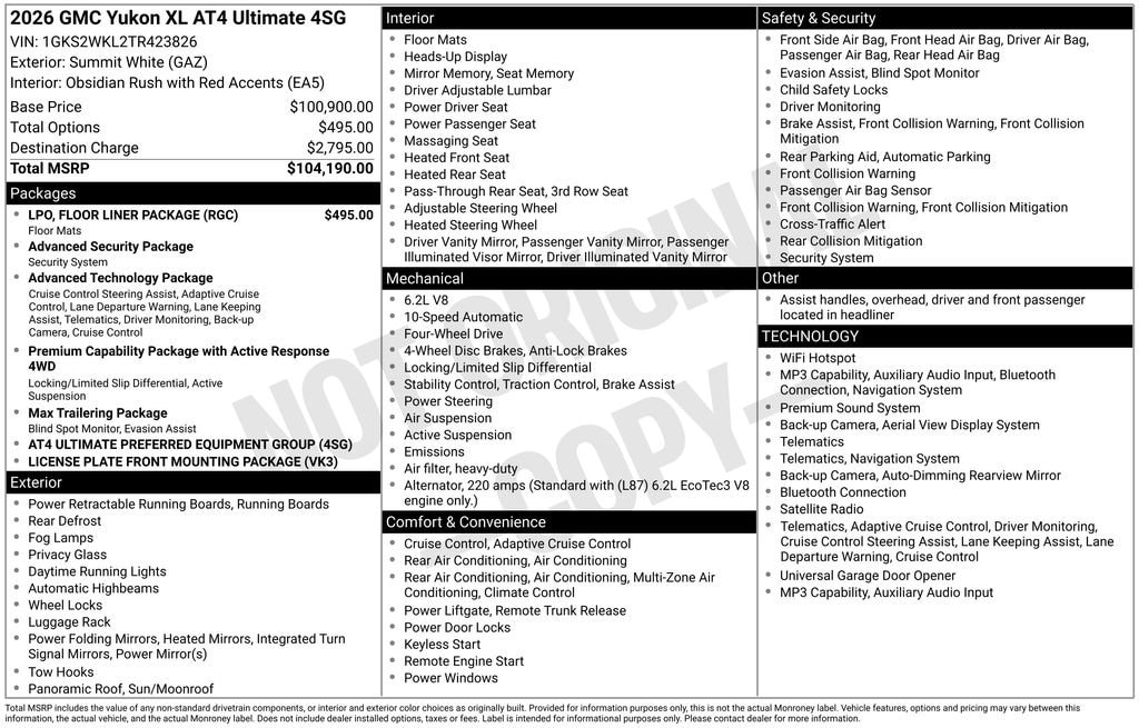 2026 GMC Yukon XL AT4 Ultimate - Photo 39