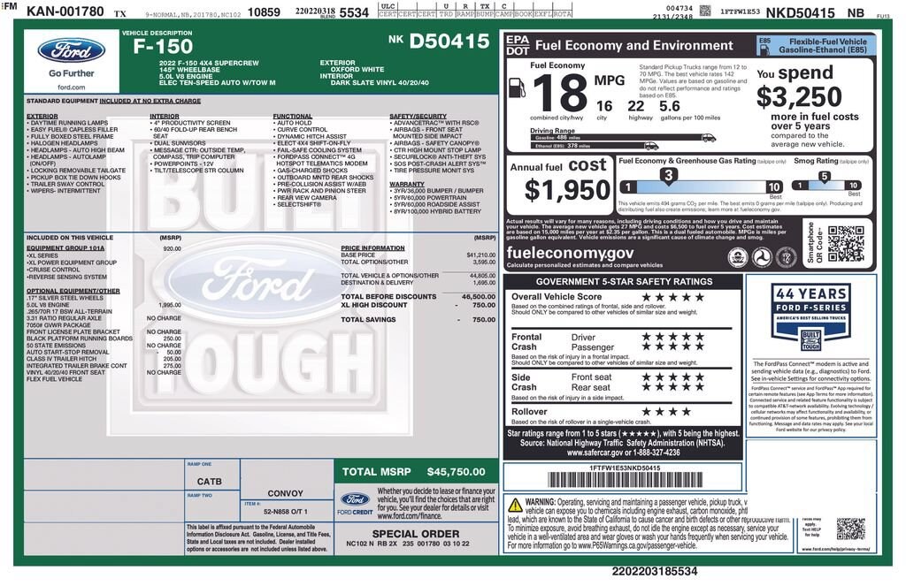 Used 2022 Ford F-150 XL Truck