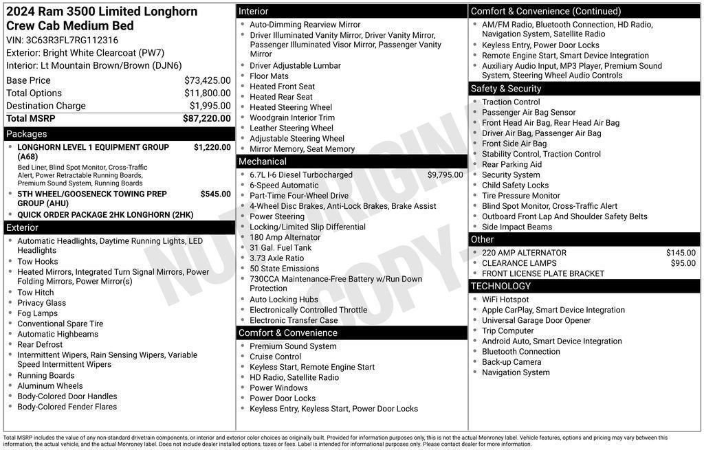 2024 RAM Ram 3500 Pickup Longhorn - Photo 50