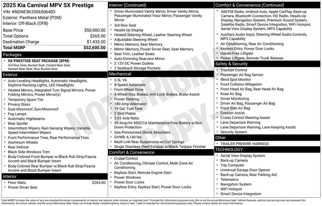 2025 Kia Sedona SX Prestige's photo