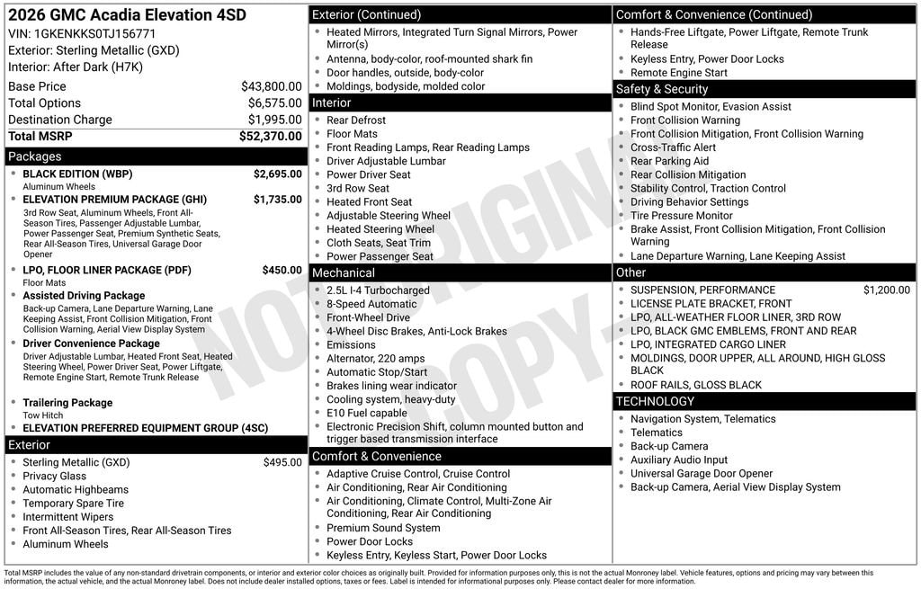 2026 GMC Acadia Elevation - Photo 42