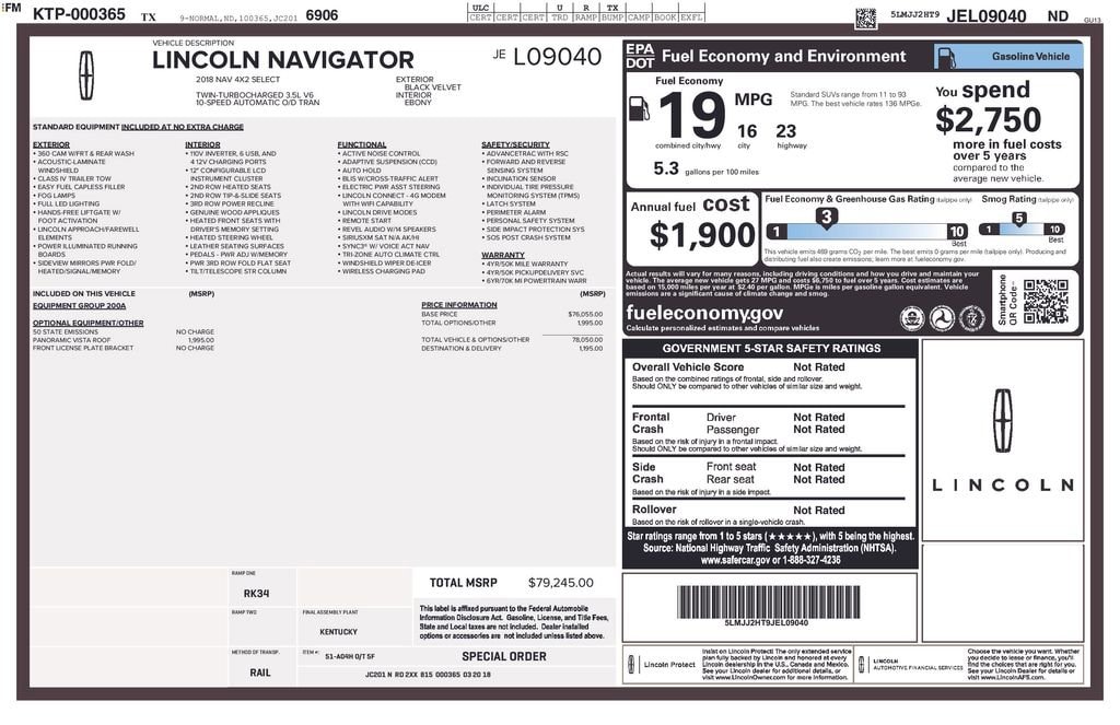 Used 2018 Lincoln Navigator Select SUV