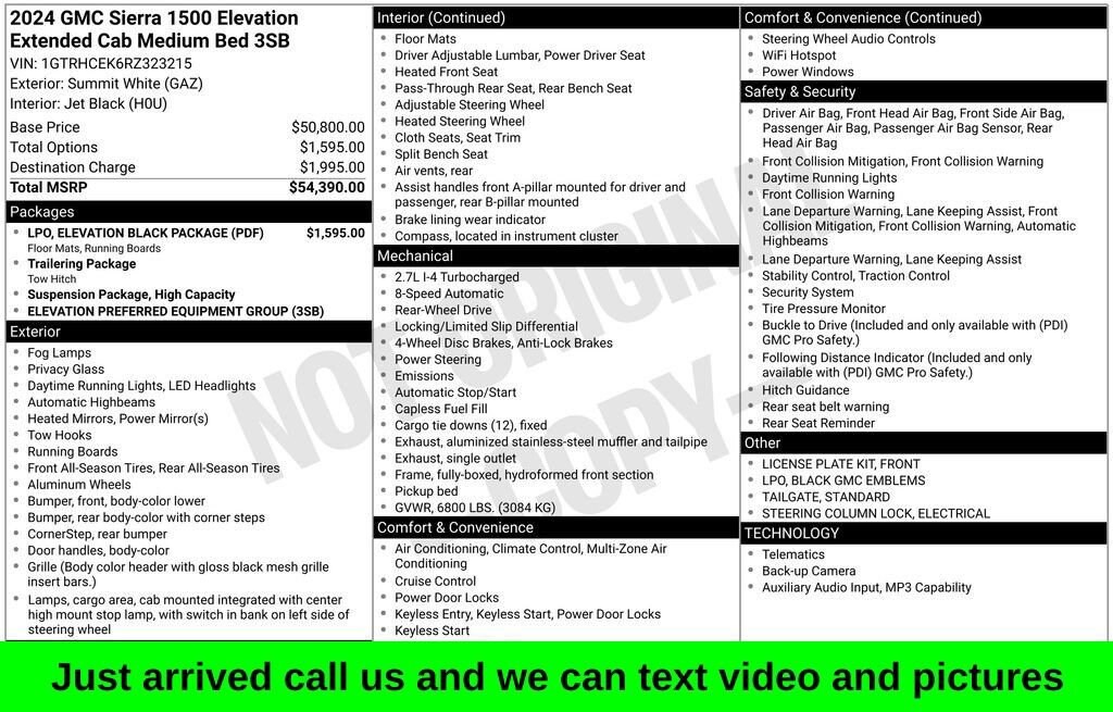 Used 2024 GMC Sierra 1500 Elevation Truck
