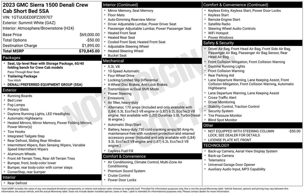 Used 2023 GMC Sierra 1500 Denali Truck