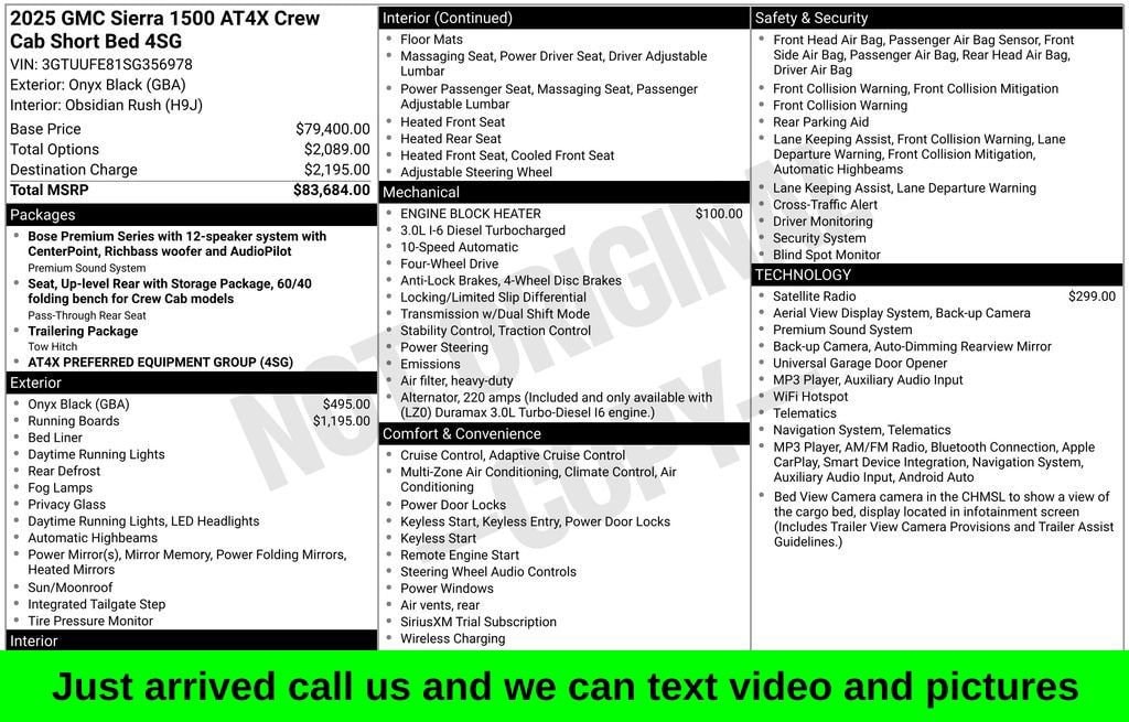 Used 2025 GMC Sierra 1500 AT4X