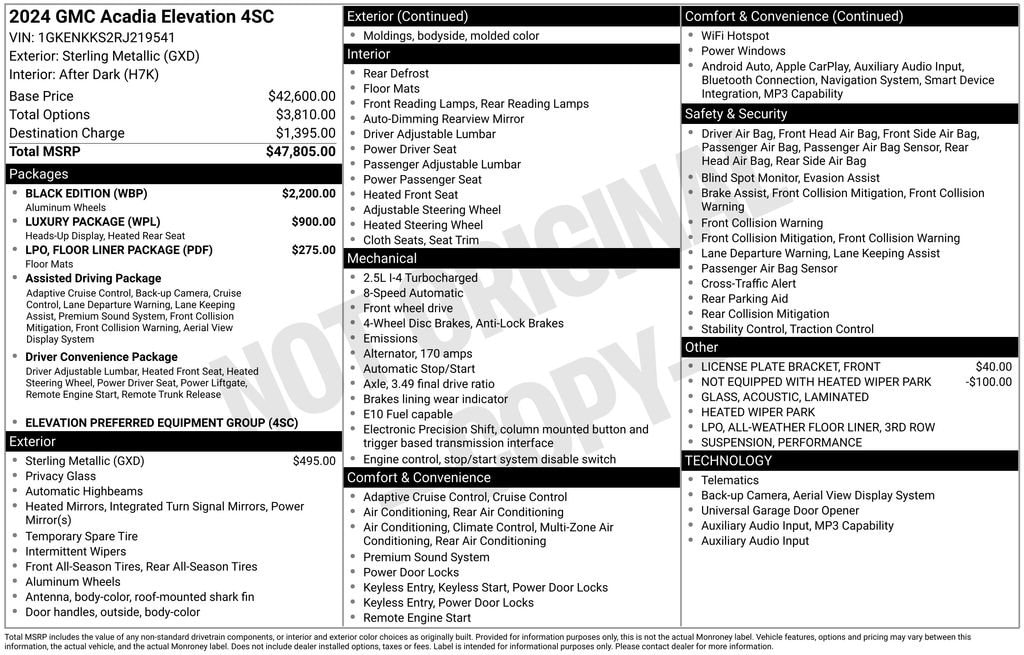 Used 2024 GMC Acadia Elevation SUV
