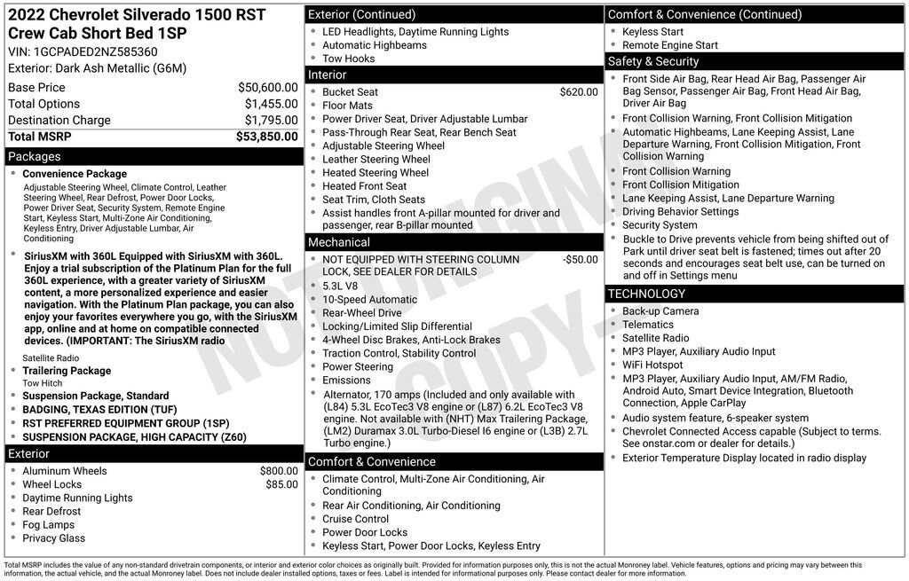 Used 2022 Chevrolet Silverado 1500 RST Truck