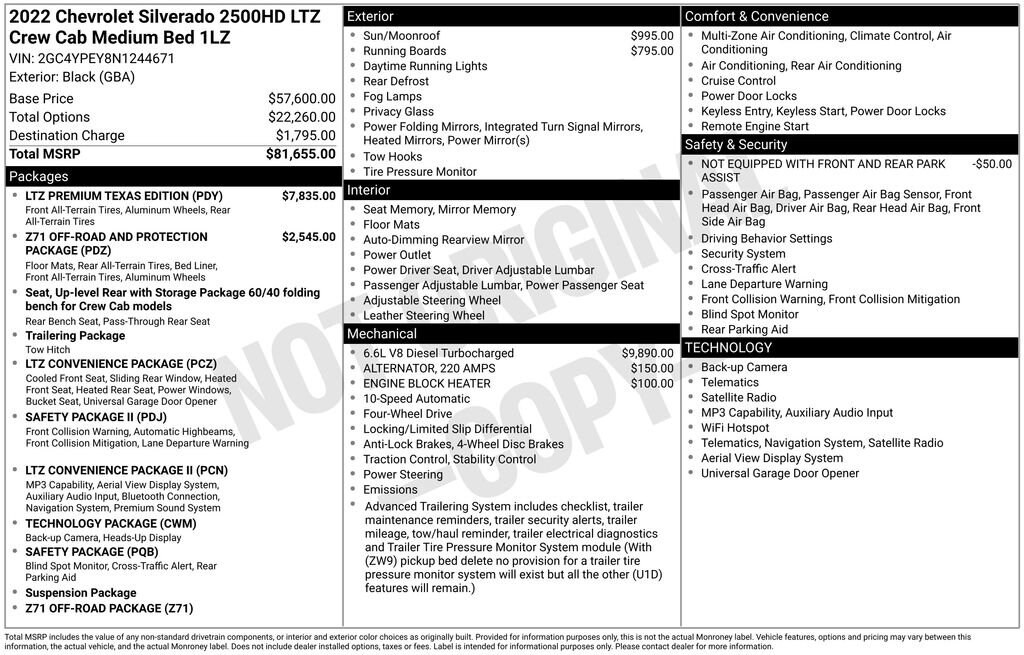 Used 2022 Chevrolet Silverado 2500 HD LTZ Truck