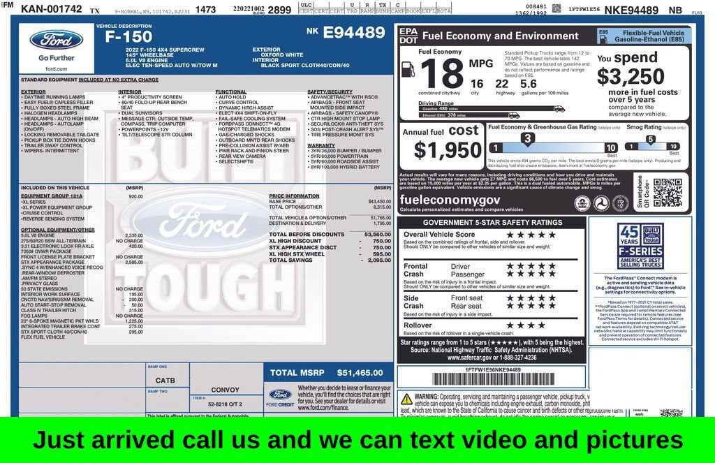 Used 2022 Ford F-150 XL Truck