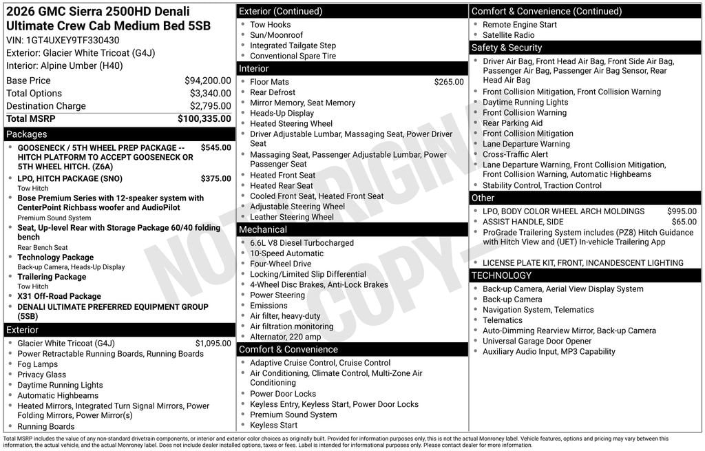 2026 GMC Sierra 2500HD Denali Ultimate - Photo 40