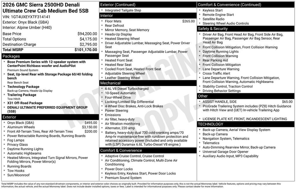 2026 GMC Sierra 2500HD Denali Ultimate - Photo 40