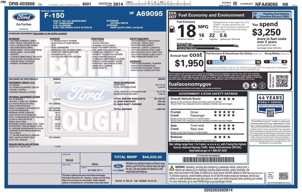 Used 2022 Ford F-150 XL Truck