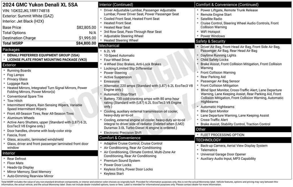 Used 2024 GMC Yukon XL Denali SUV