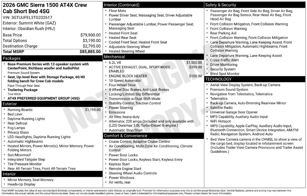 2026 GMC Sierra 1500 AT4X - Photo 39