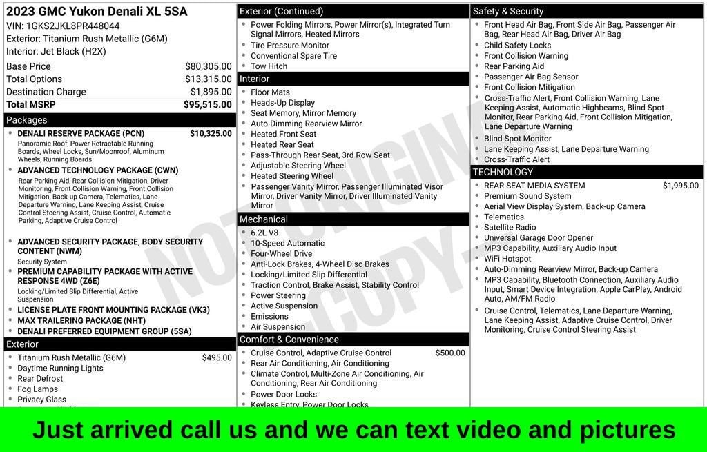 Used 2023 GMC Yukon XL Denali SUV