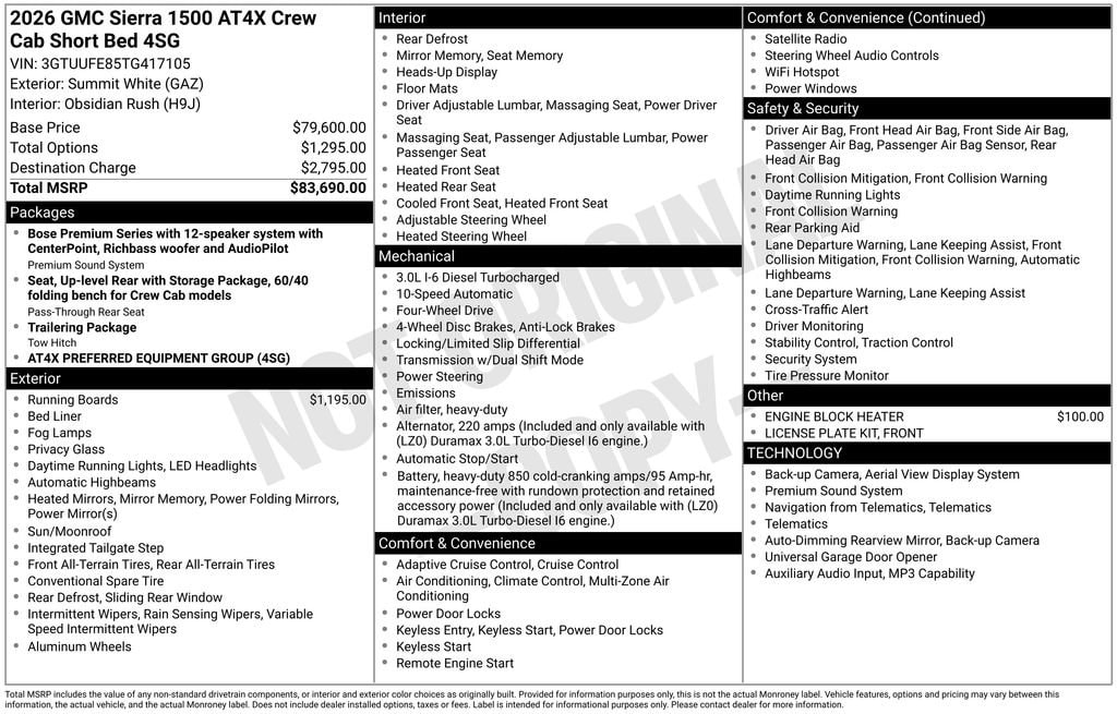 2026 GMC Sierra 1500 AT4X - Photo 41