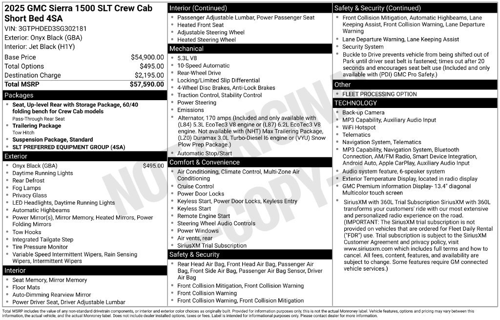 Used 2025 GMC Sierra 1500 SLT Truck