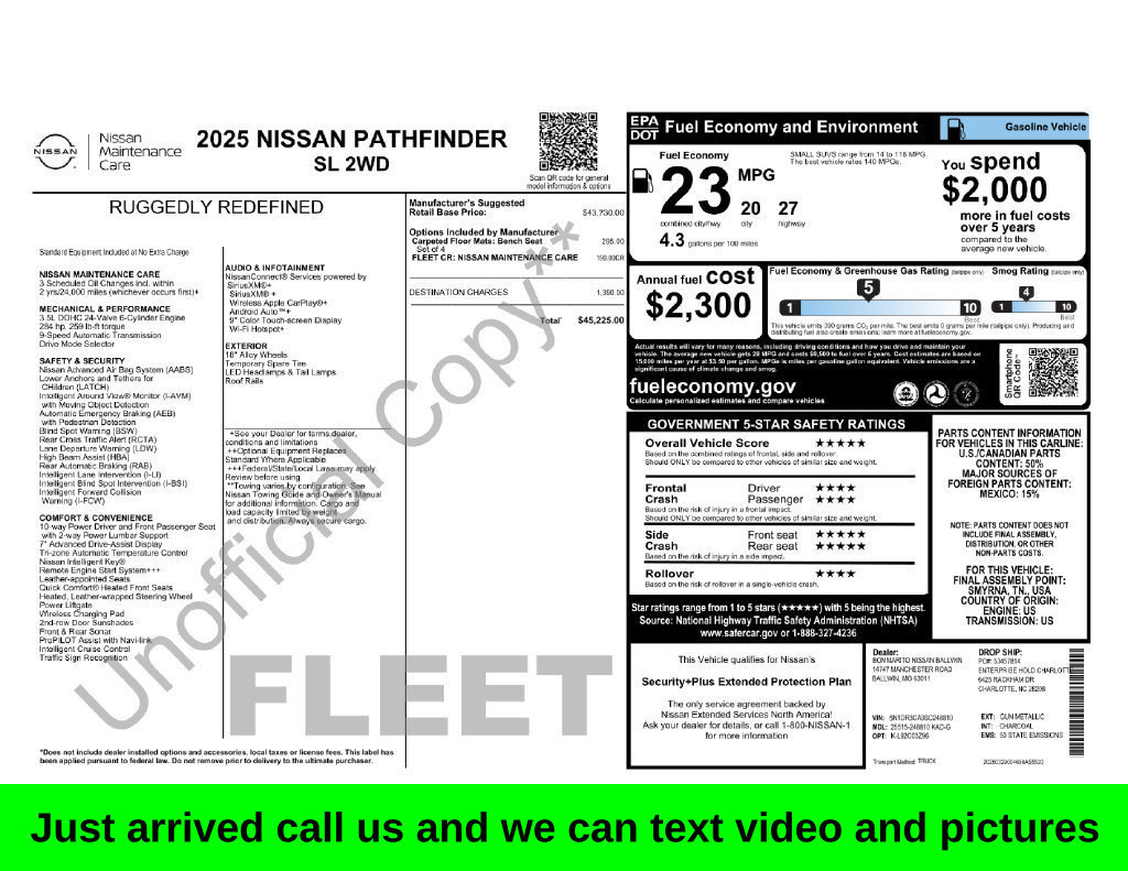 Used 2025 Nissan Pathfinder SL