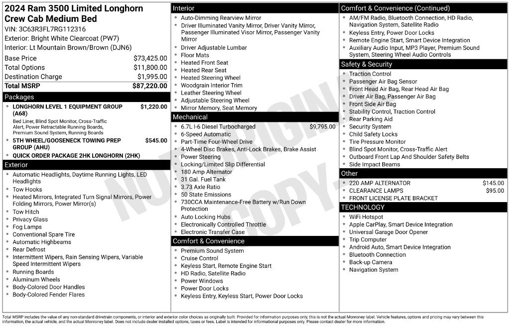 2024 RAM Ram 3500 Pickup Longhorn - Photo 29