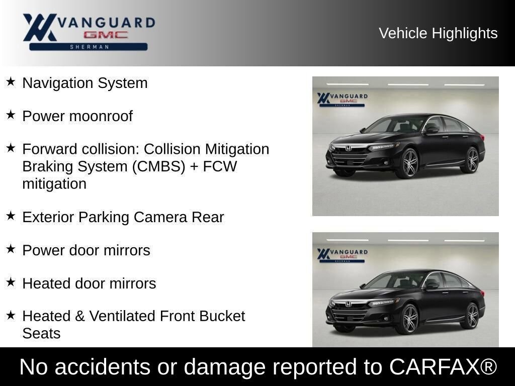 Used 2021 Honda Accord Touring Sedan