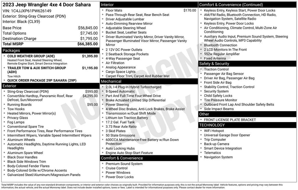 2023 Jeep Wrangler 4xe Sahara 4XE's photo