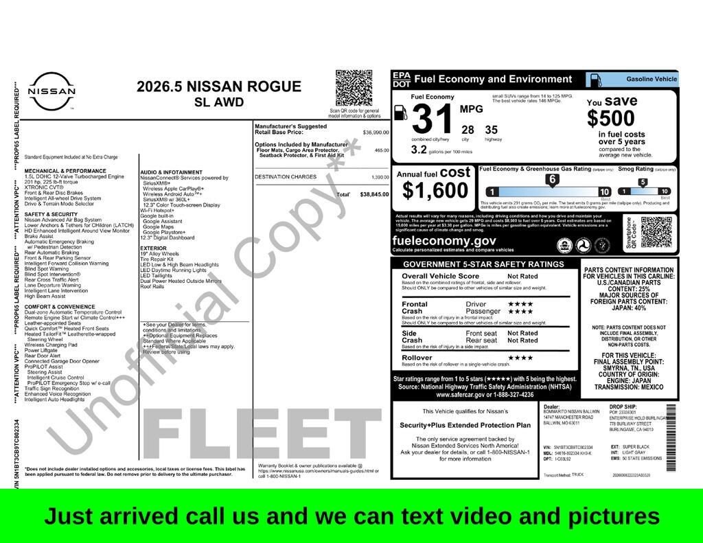 Used 2026 Nissan Rogue SL