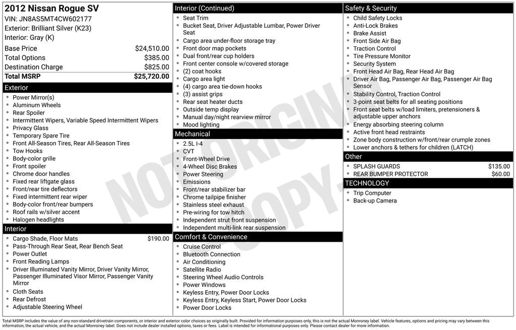 2012 Nissan Rogue's photo