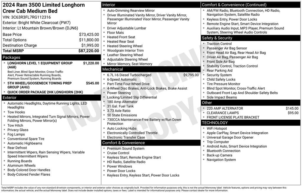 2024 RAM Ram 3500 Pickup Longhorn - Photo 57