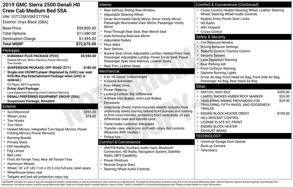 2019 GMC Sierra 4WD Crew Cab Standard Box Denali's photo