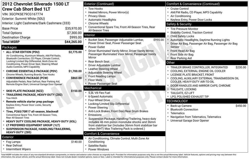 2012 Chevrolet Silverado 1500 LT 4X4 Crew Cab's photo