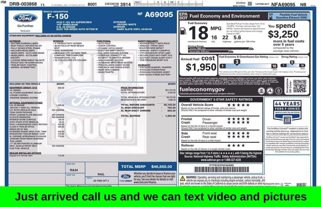 Used 2022 Ford F-150 XL Truck