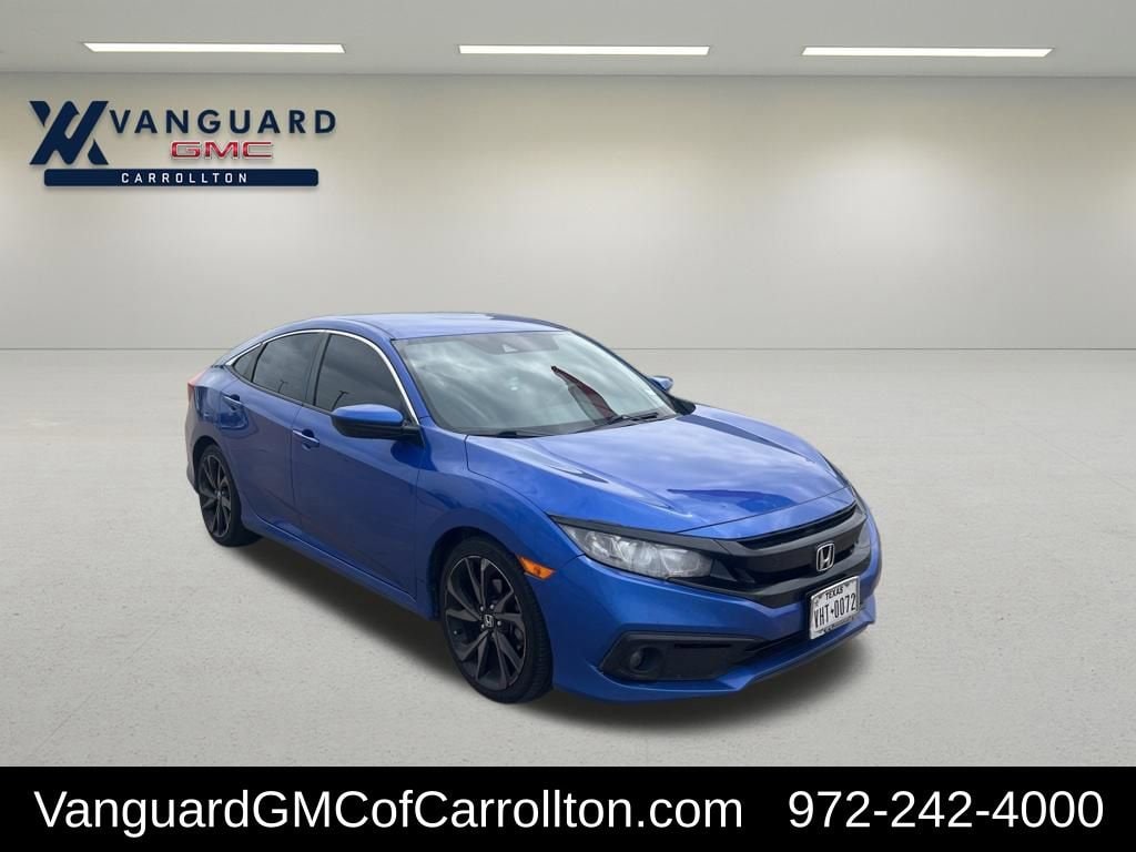 Used 2019 Honda Civic Sport with VIN 19XFC2F82KE027222 for sale in Carrollton, TX
