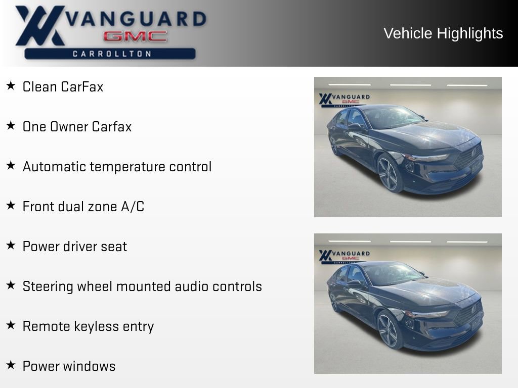 Used 2023 Honda Accord Hybrid Sport with VIN 1HGCY2F52PA026223 for sale in Northfield, Minnesota