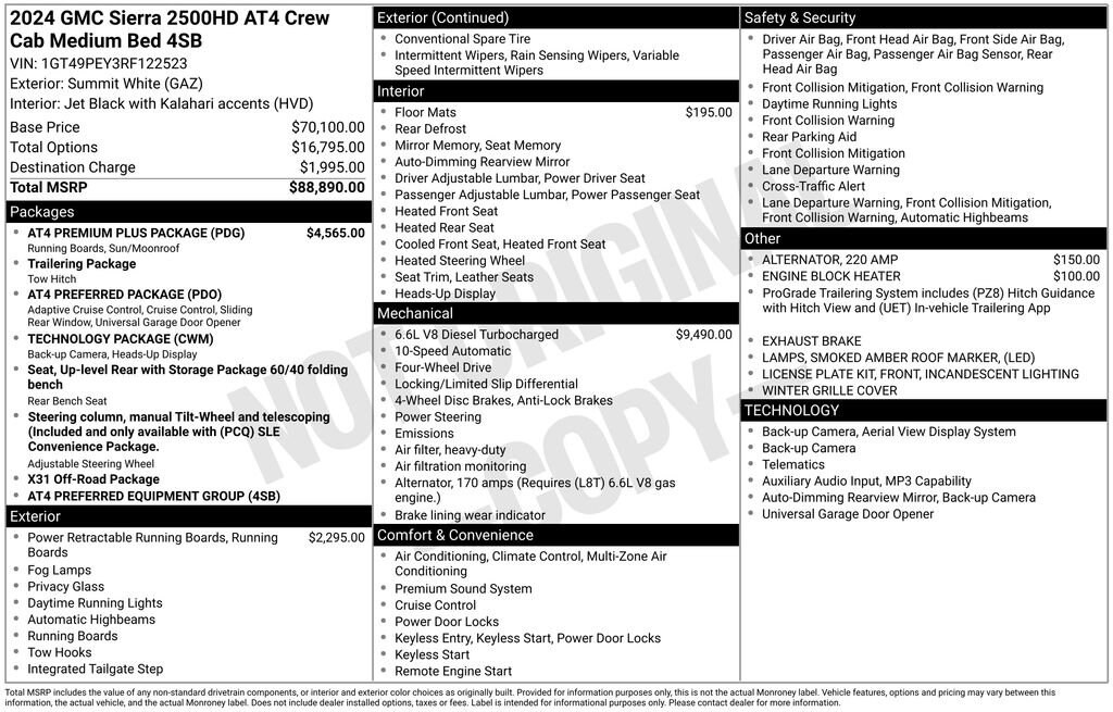 Used 2024 GMC Sierra 2500 HD AT4 Truck