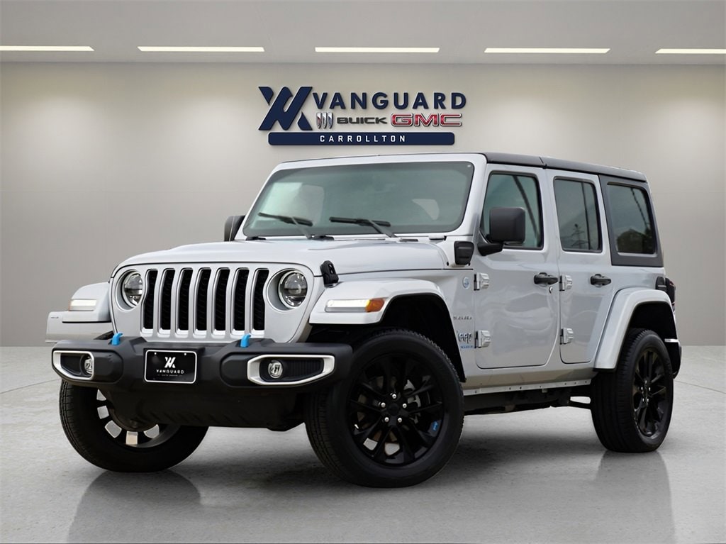 Used 2023 Jeep Wrangler 4xe Sahara 4XE with VIN 1C4JJXP67PW641416 for sale in Carrollton, TX