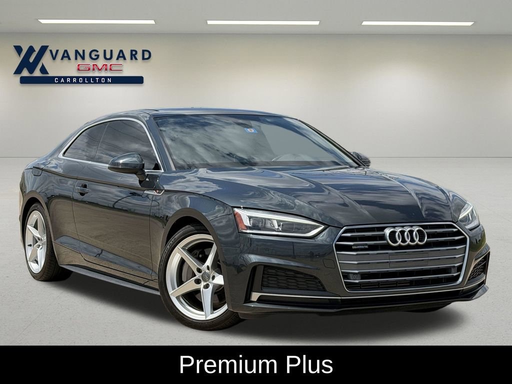 Used 2018 Audi A5 Coupe Premium Plus with VIN WAUTNAF51JA063219 for sale in Carrollton, TX