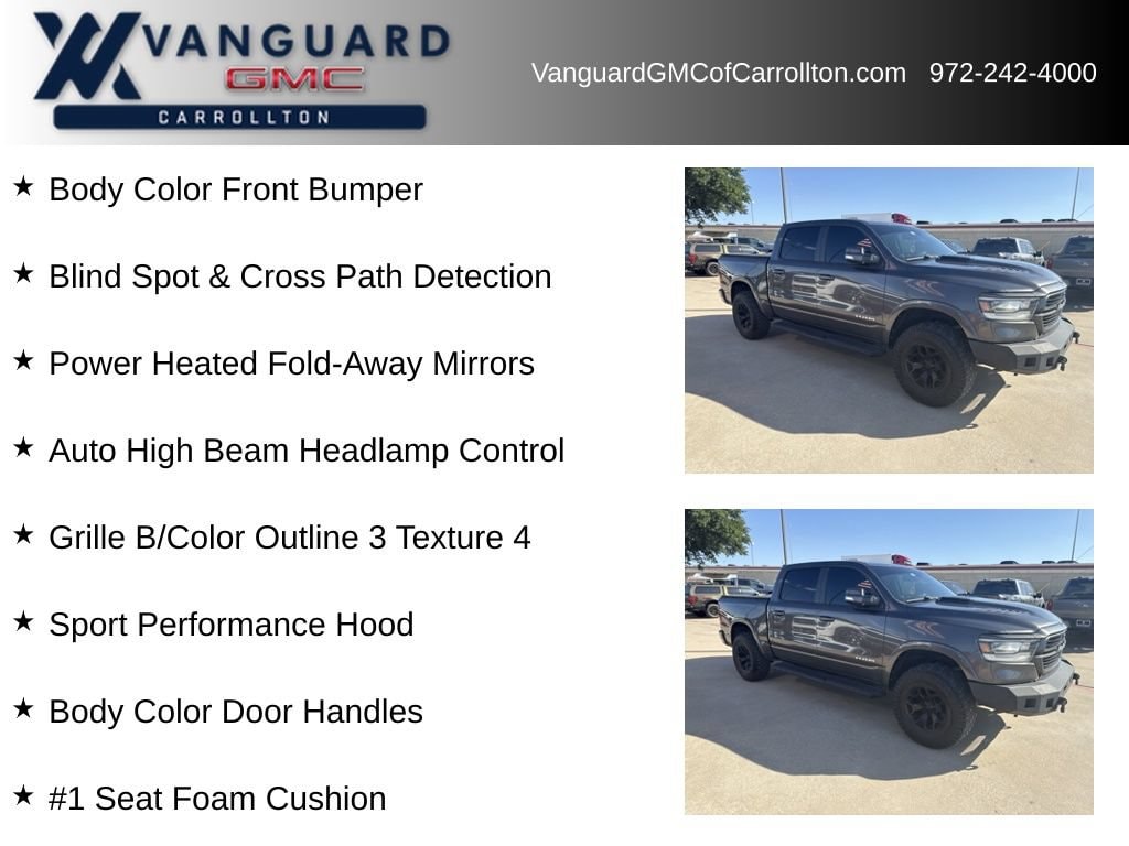 Used 2019 Ram 1500 Laramie Crew Cab 4x4 57 Box Truck