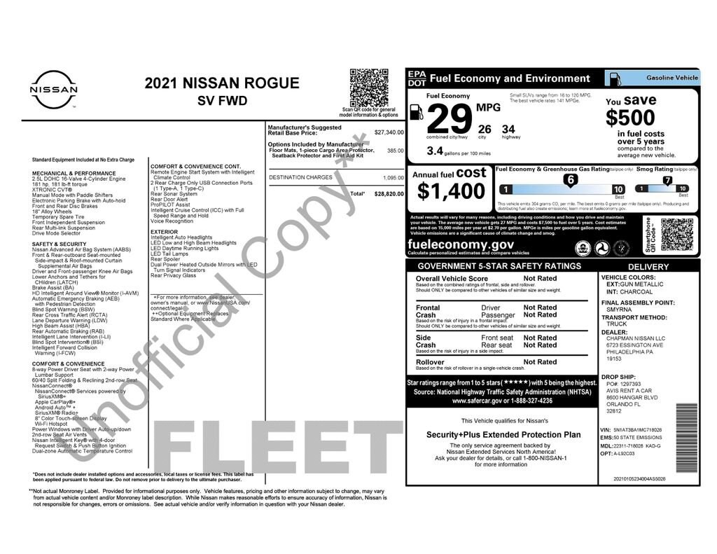 Used 2021 Nissan Rogue SV FWD SUV
