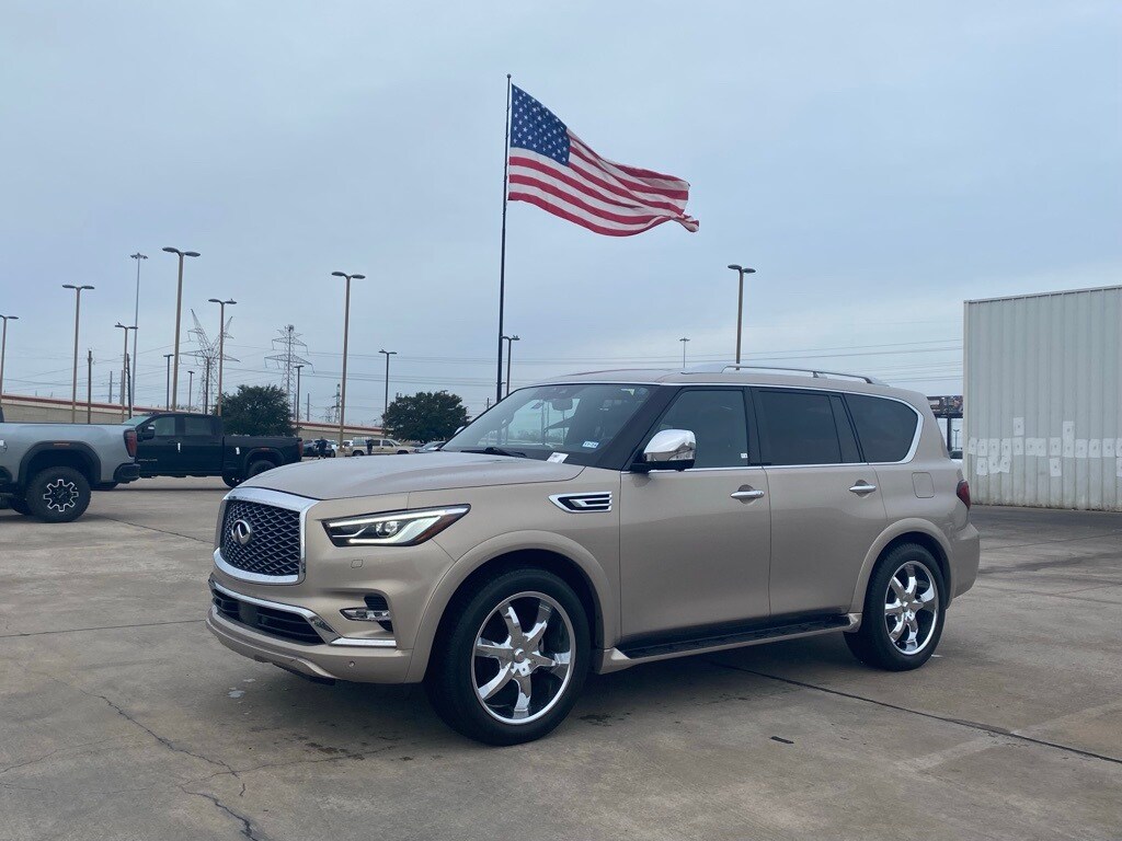 Used 2021 INFINITI QX80 Sensory 4WD with VIN JN8AZ2BC2M9475362 for sale in Austin, TX