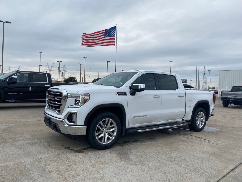 Used 2021 GMC Sierra 1500 SLT with VIN 3GTU9DEDXMG452159 for sale in Austin, TX